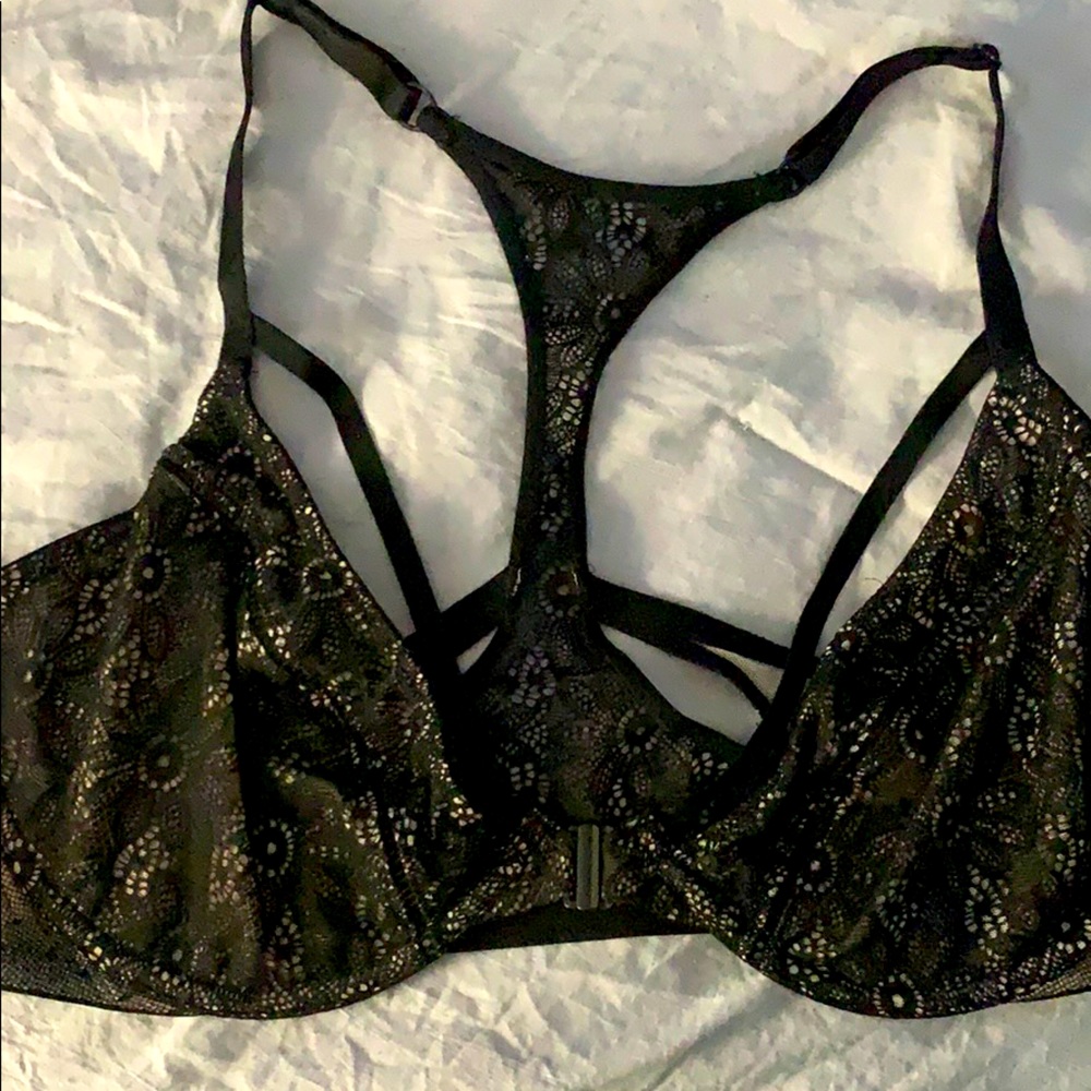 VS Very Sexy Unlined Demi 36DD black/nude